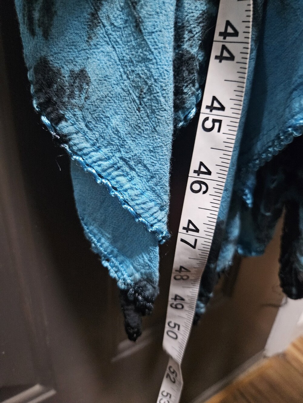 Advance Apparels Blue and Black Tie-Dye Maxi Dress - Picture 7 of 10